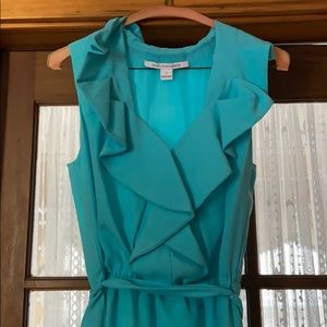 DVF Teal Dress